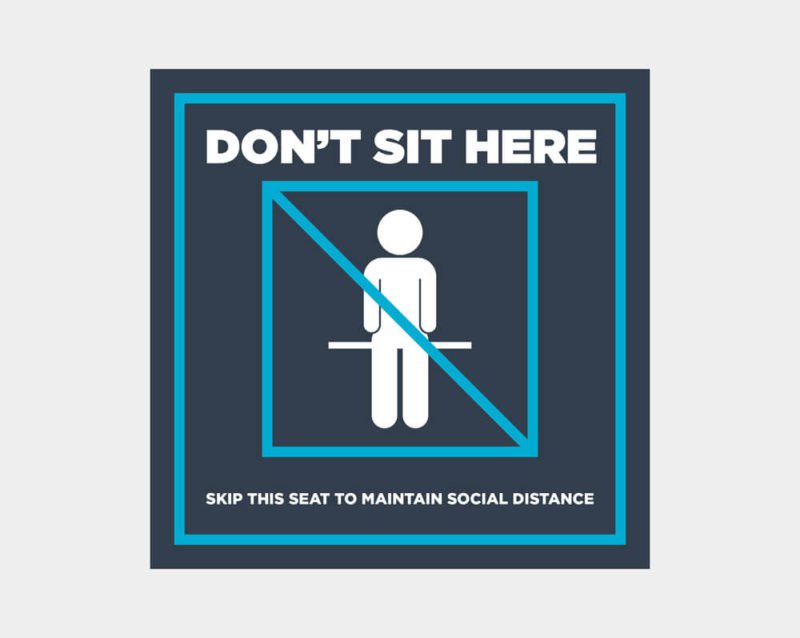 Don't Sit Here Sticker - Image 2