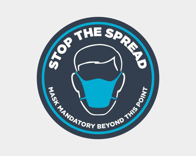 Mask Mandatory Sticker