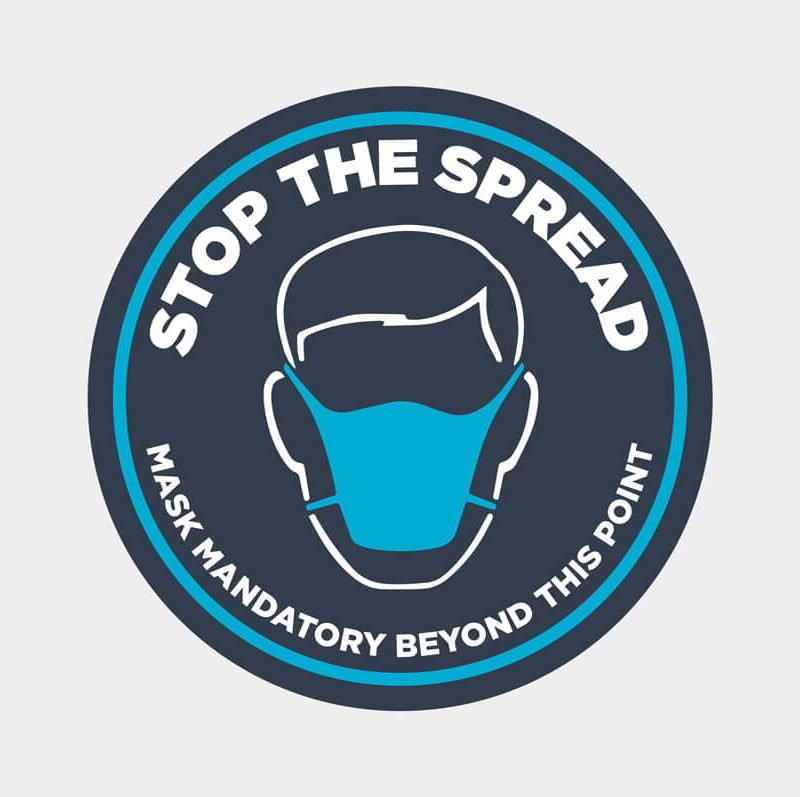 Mask Mandatory Sticker
