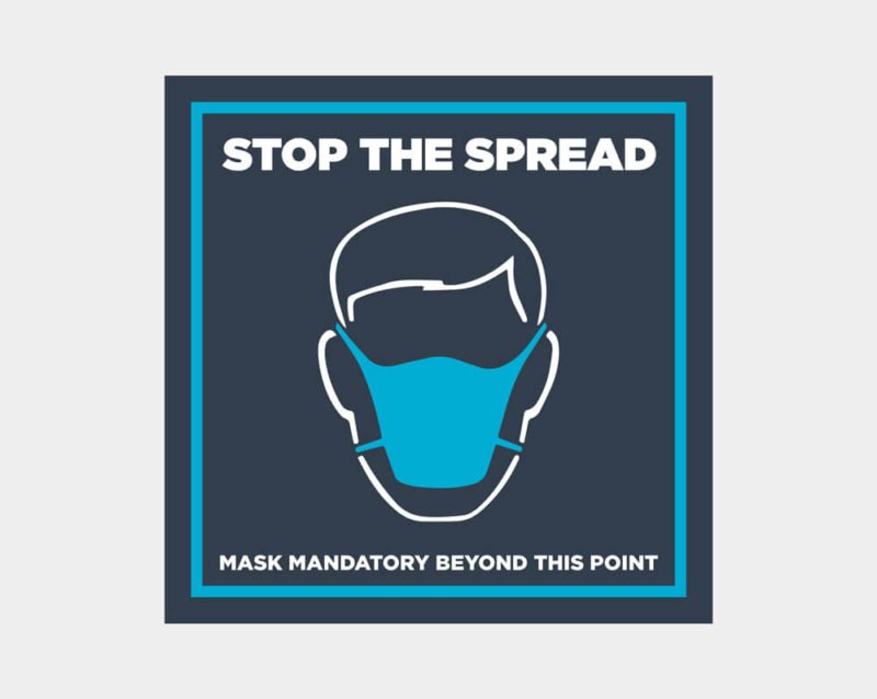 Mask Mandatory Sticker - Image 2