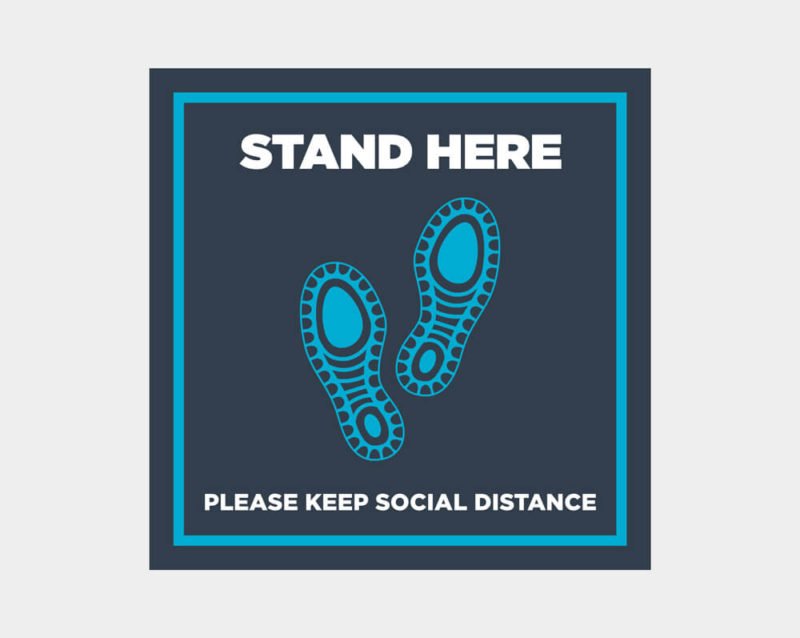 Stand Here Sticker - Image 2